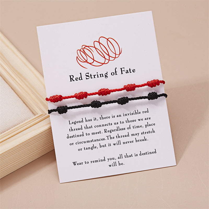 Duo Baraka 7 Nœuds – Noir & Rouge